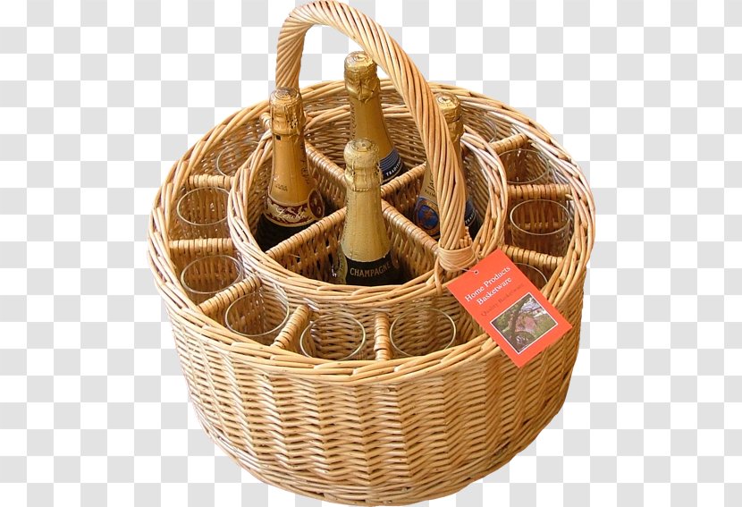 Home Products Basketware Wine Wicker Hamper - Glass - Picnic Basket Transparent PNG