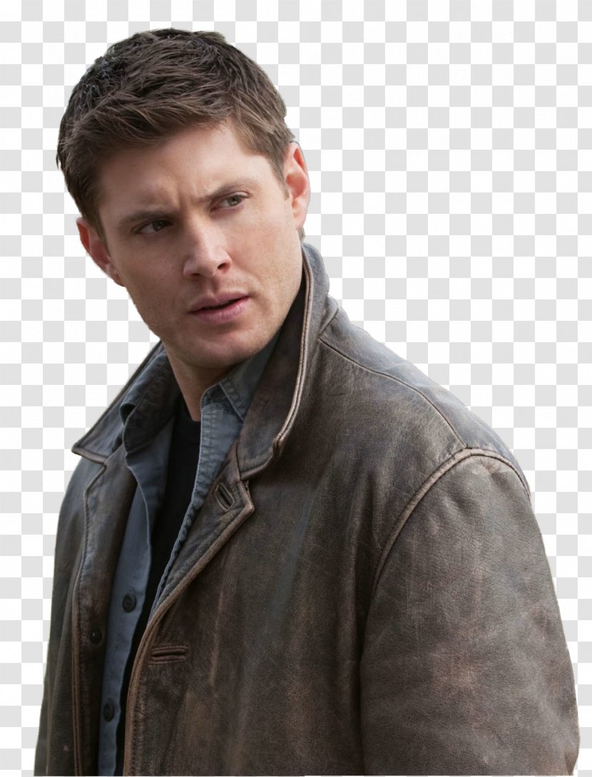 Jensen Ackles Leather Jacket Dean Winchester Supernatural Sam - Material Transparent PNG