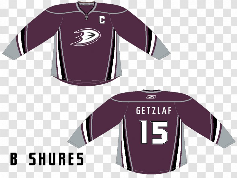 Anaheim Ducks Philadelphia Flyers 1995–96 NHL Season Uniform Ice Hockey - Sleeve - Spicy Duck Transparent PNG