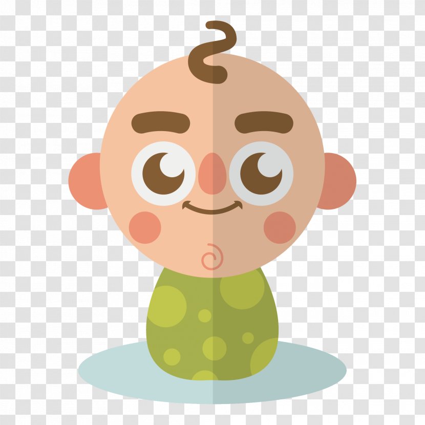 Crying Infant Facial Expression - Food - Vector Material Smiling Curly Boy Transparent PNG