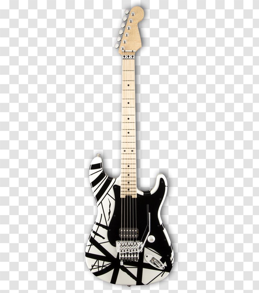 Electric Guitar EVH Striped Series Frankenstrat Fingerboard - 5150 Transparent PNG
