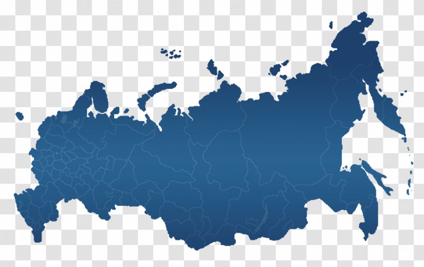 Russia Europe World Map Mapa Polityczna - Blue Transparent PNG