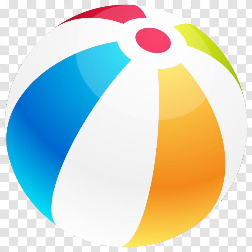 Ball Beach Computer File - Vector Hand Colored Transparent PNG