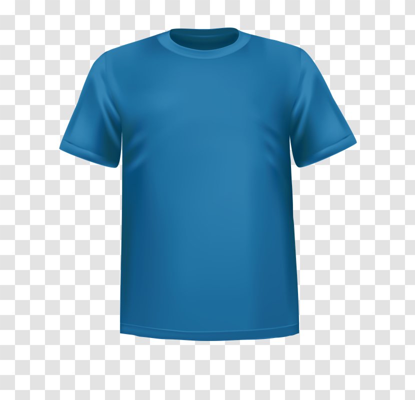 T-shirt Clothing Crew Neck Sleeve - Aqua - Camisas Transparent PNG