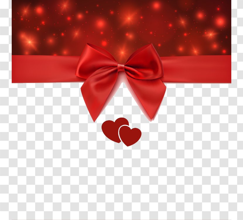 Wedding Invitation Gift Card Valentines Day Greeting - Bow Transparent PNG