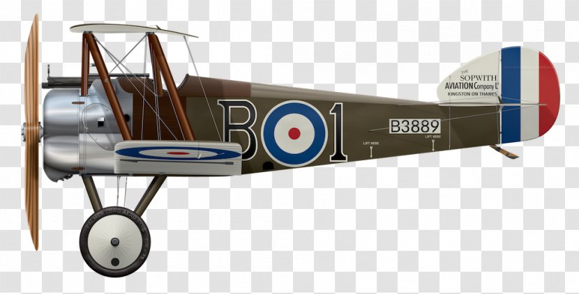 Sopwith Camel Pup Royal Aircraft Factory S.E.5 Aviation In World War I Airplane - Vehicle Transparent PNG
