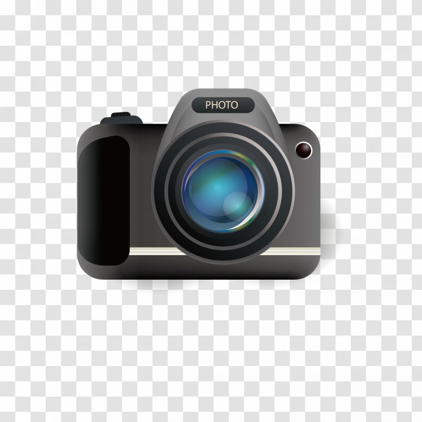 Single-lens Reflex Camera - Lens - Vector SLR Transparent PNG