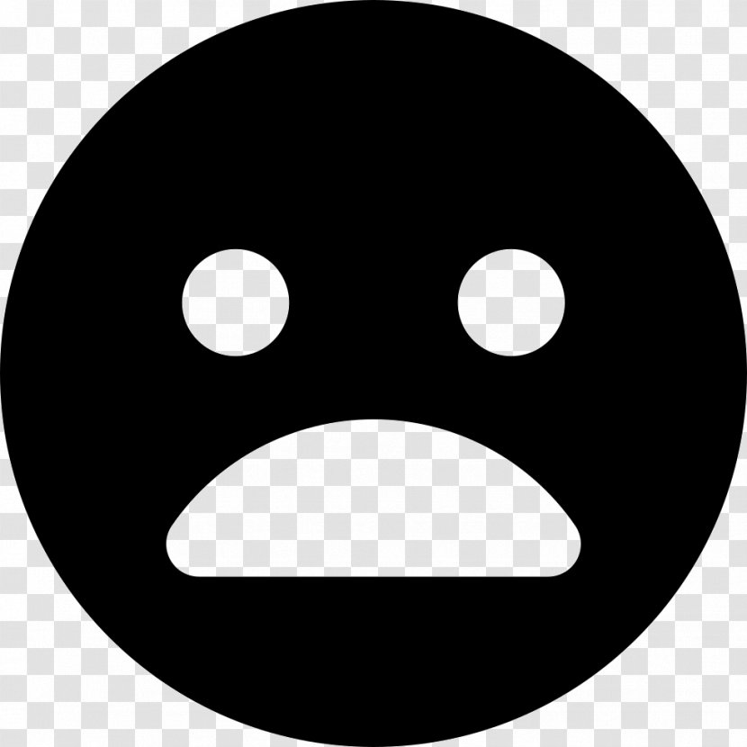 Smiley Emoticon - Black And White Transparent PNG