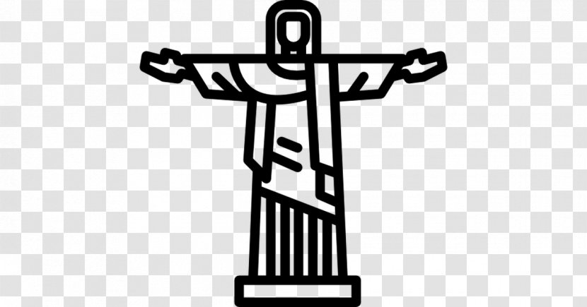 Symbol Cross Black And White - Christ The Redeemer - Ciudad Mitad Del Mundo Transparent PNG