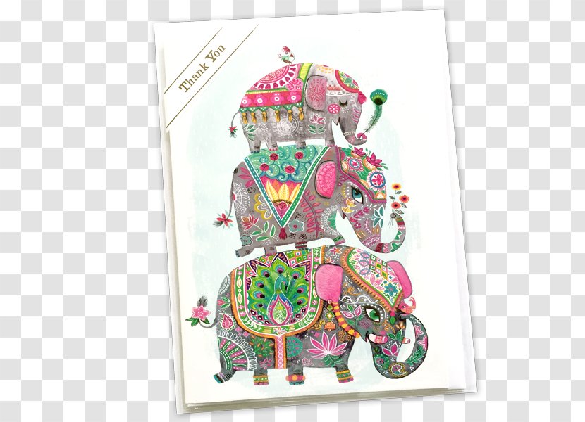 Indian Elephant Art Elephantidae - Collage - Maternal And Child Painting Illustration Design Transparent PNG
