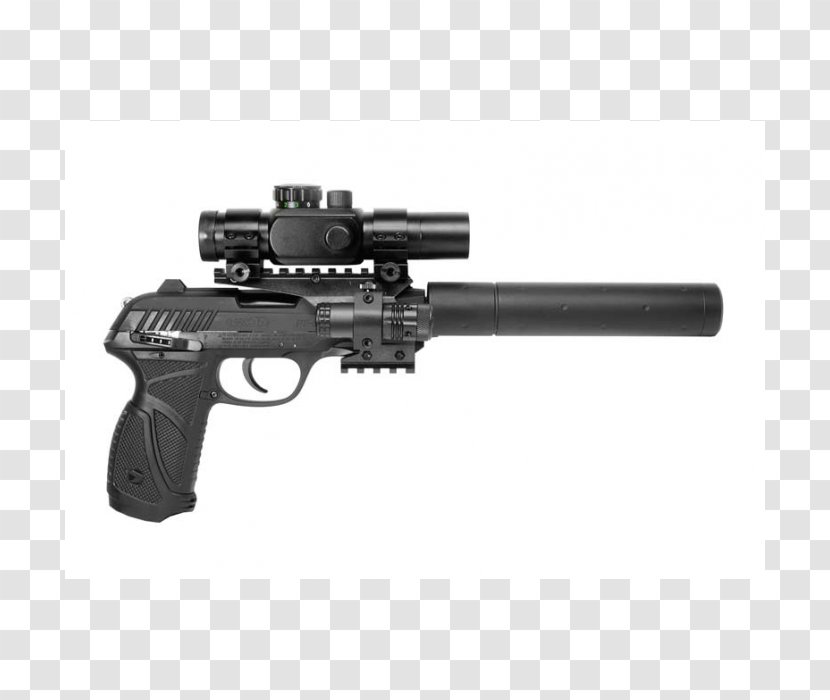 Trigger Revolver Air Gun Pistol Firearm - Cartoon Transparent PNG