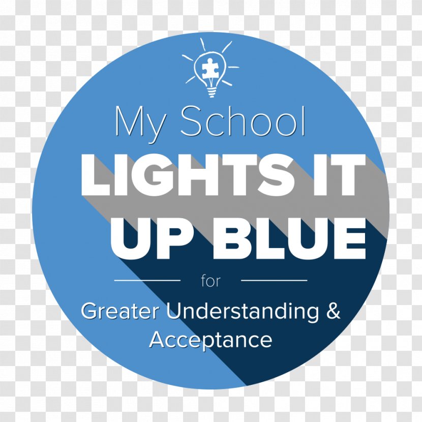 Sticker Light It Up Blue Decal World Autism Awareness Day Transparent PNG