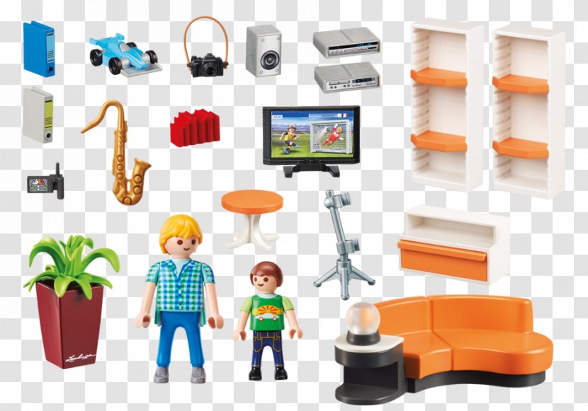 Playmobil Modern Living Room Kitchen 9269 Dollhouse - House Transparent PNG