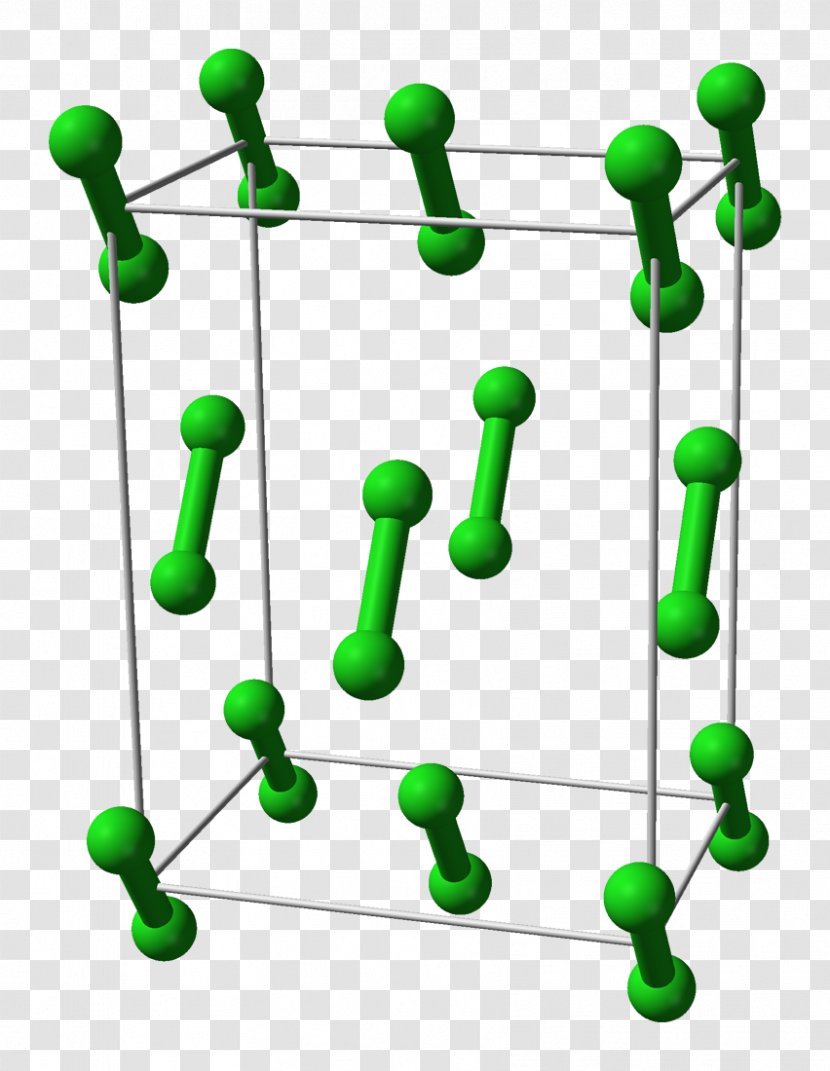 Chlorine Isotypie Crystal Structure Ball-and-stick Model Transparent PNG