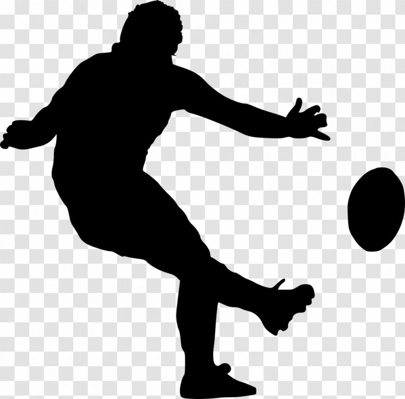 Silhouette Rugby Football Player Drawing Australian Rules - Sport Transparent PNG