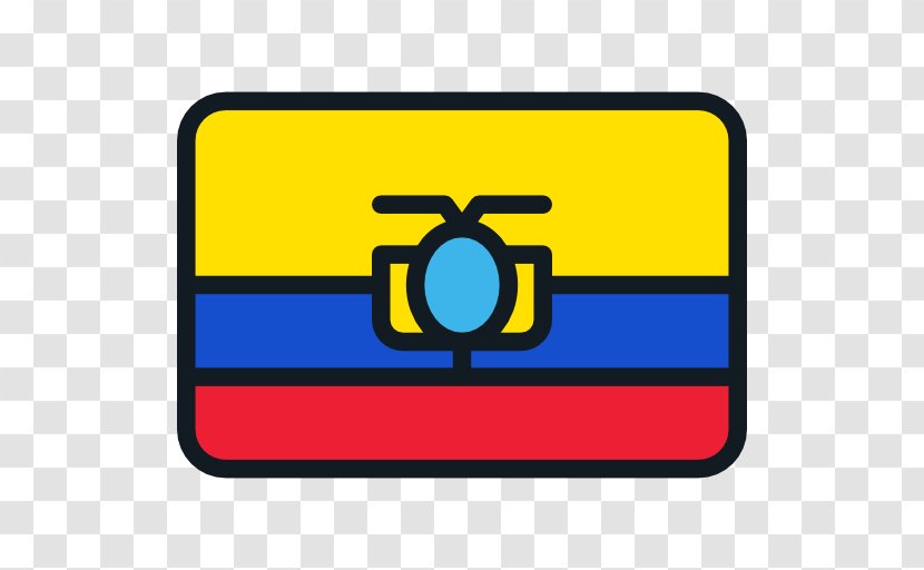 Rectangle Yellow Flag Of Ecuador - Vector Packs Transparent PNG