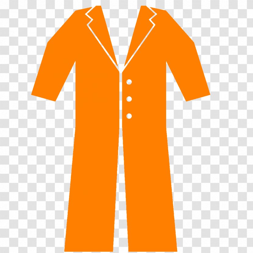 Sleeve Outerwear Uniform Line Font - Orange Transparent PNG
