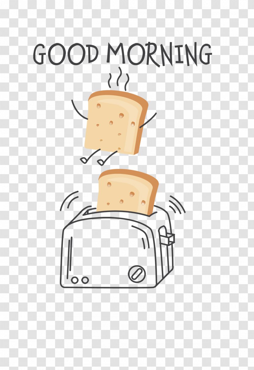 Toast Bread Machine Illustration - Roasting - Hand-painted Toaster Transparent PNG