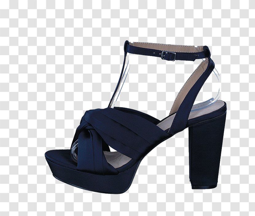 Bianco Satin Strap Sandals Women Blue Shoe Heel - Sandal Transparent PNG