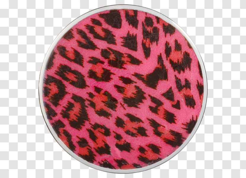 Leopard Pink M Silver Animal Print Coin Transparent PNG