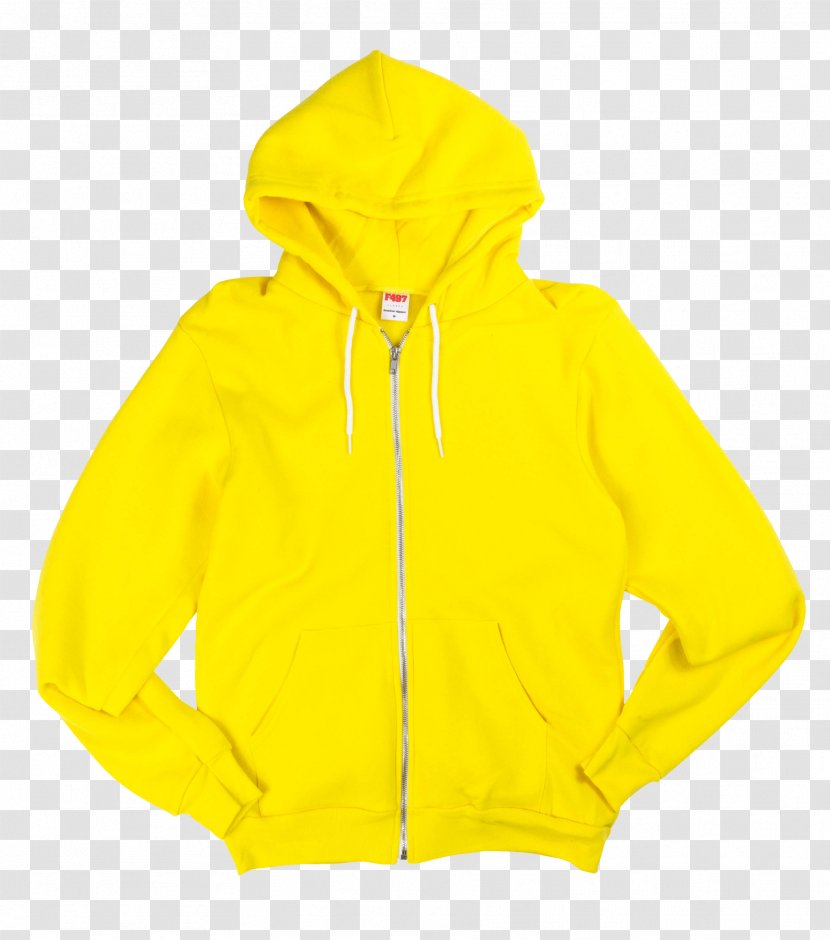 Hoodie Zipper Jacket Bluza - Yellow Transparent PNG