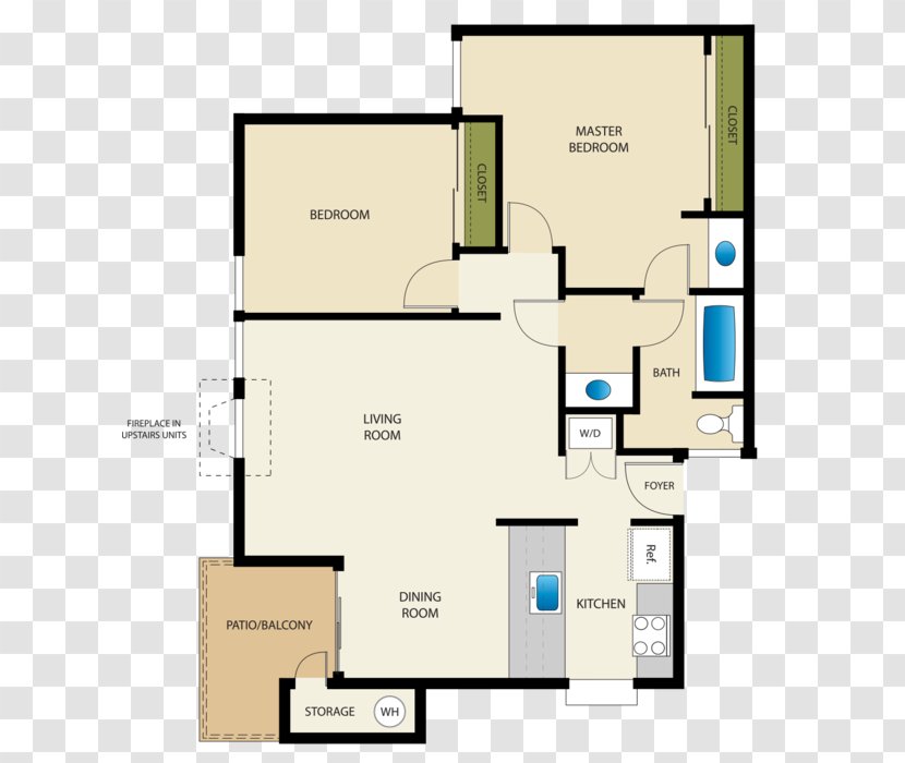 Bellwood Park Apartments Marysville Floor Plan Renting - Bedroom Transparent PNG