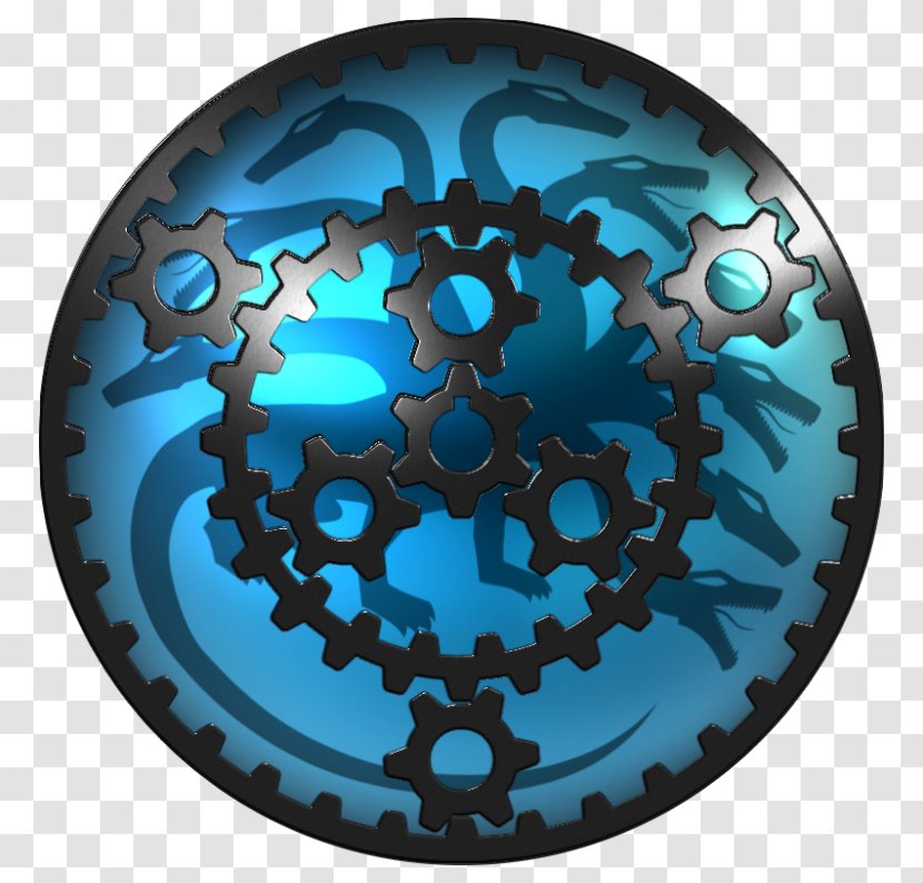 Circle Organism - Aqua Transparent PNG