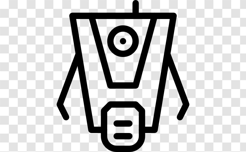 Robot Artificial Intelligence Clip Art - Black And White Transparent PNG