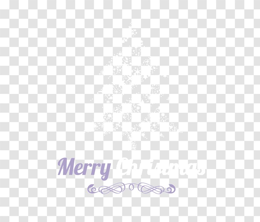 White Pattern - Flat Christmas Tree Decoration Transparent PNG