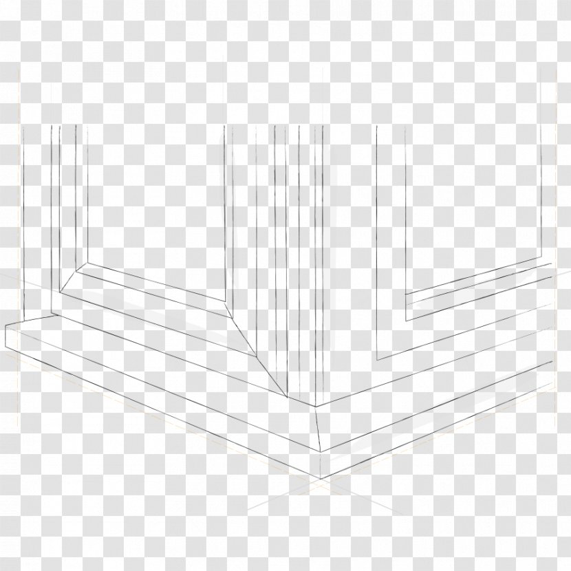White Wood Line Angle - Structure Transparent PNG