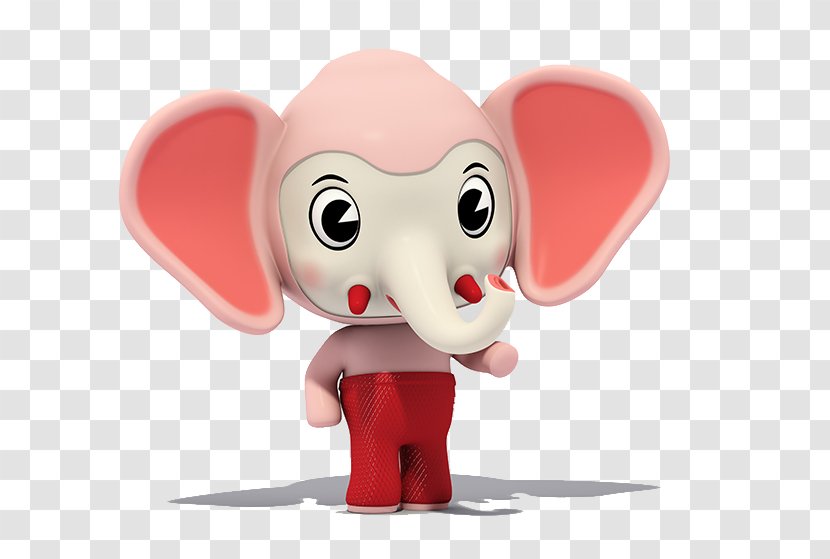 Ear Elephant - Tree - Cute Red Ears Transparent PNG