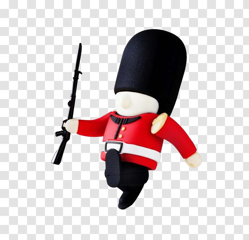 Buckingham Palace Queens Guard USB Flash Drive Toy Soldier - Cartoon British Transparent PNG
