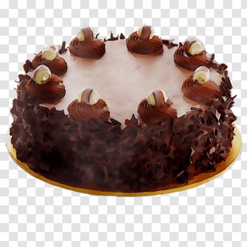 Flourless Chocolate Cake Ganache German Sachertorte - Dish Transparent PNG