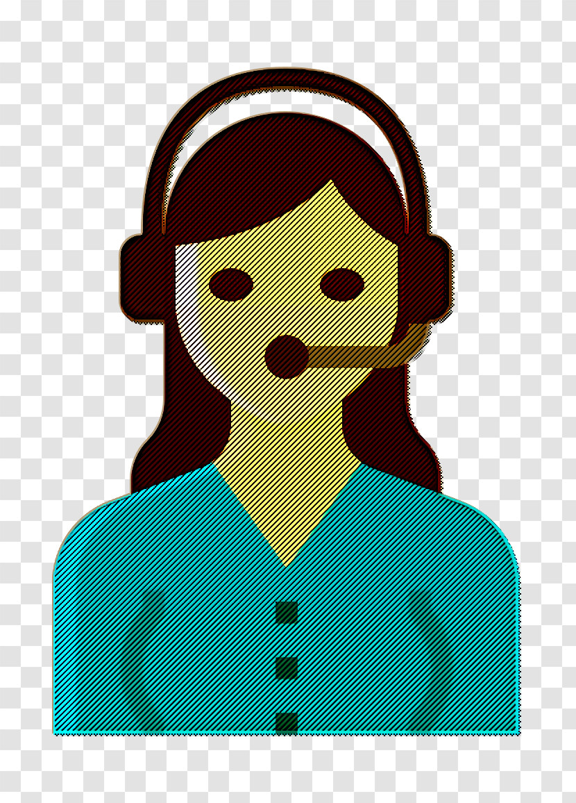 Occupation Woman Icon Support Icon Customer Service Icon Transparent PNG