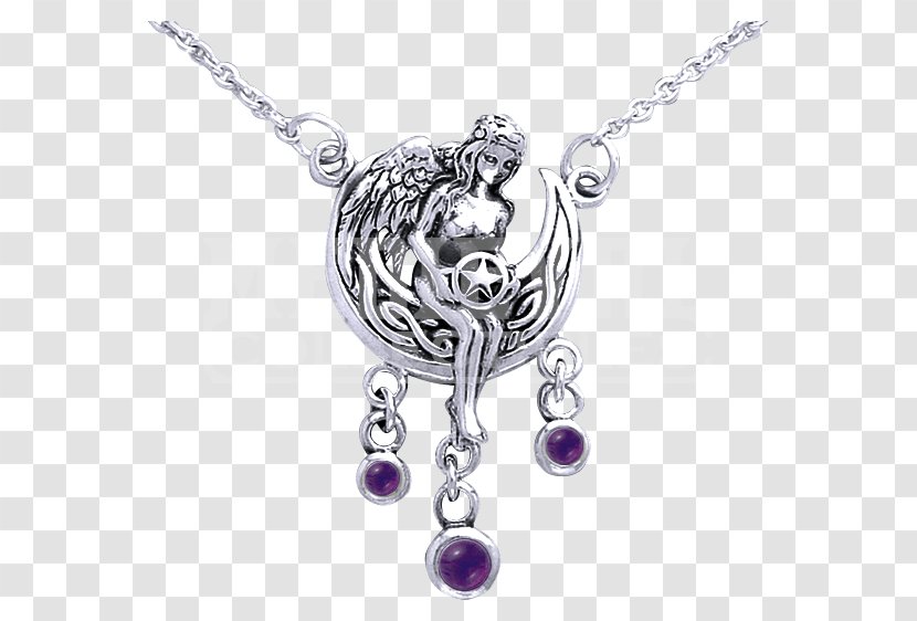 Amethyst Necklace Locket Silver Jewellery - Pendant Transparent PNG