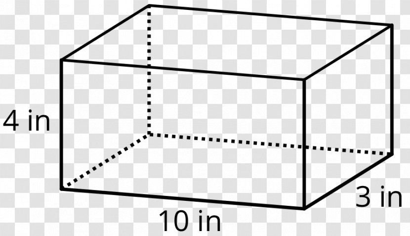 Cuboid Area Edge Parallelepiped Length - Black Transparent PNG