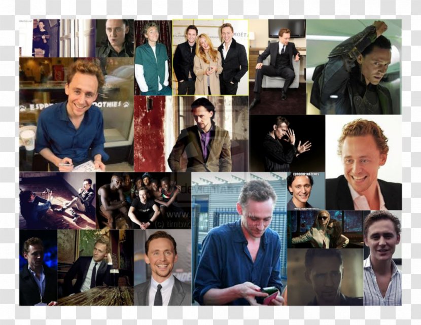 Loki Public Relations Communication Collage Photomontage - Tom Hiddleston Transparent PNG