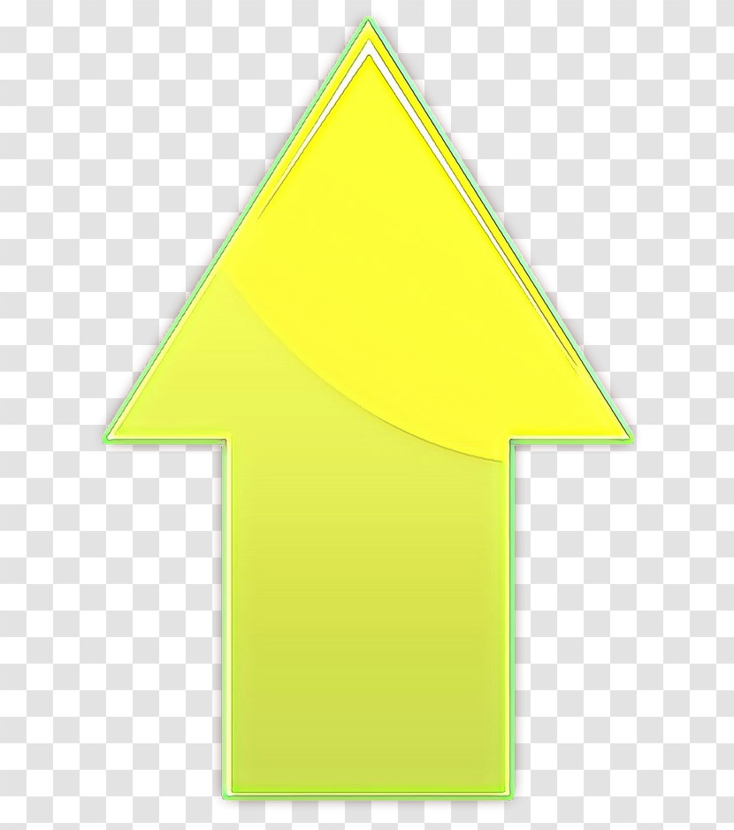 Green Yellow Triangle Triangle Paper Transparent PNG