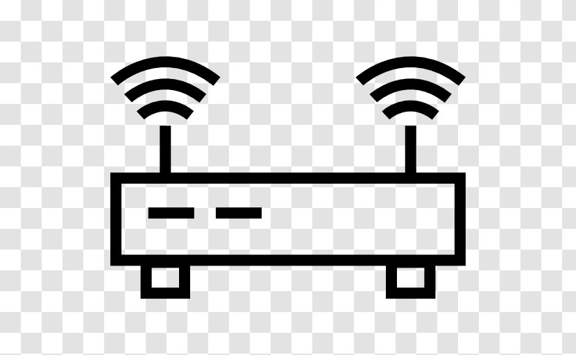 Modem Computer Network Clip Art - Black Transparent PNG