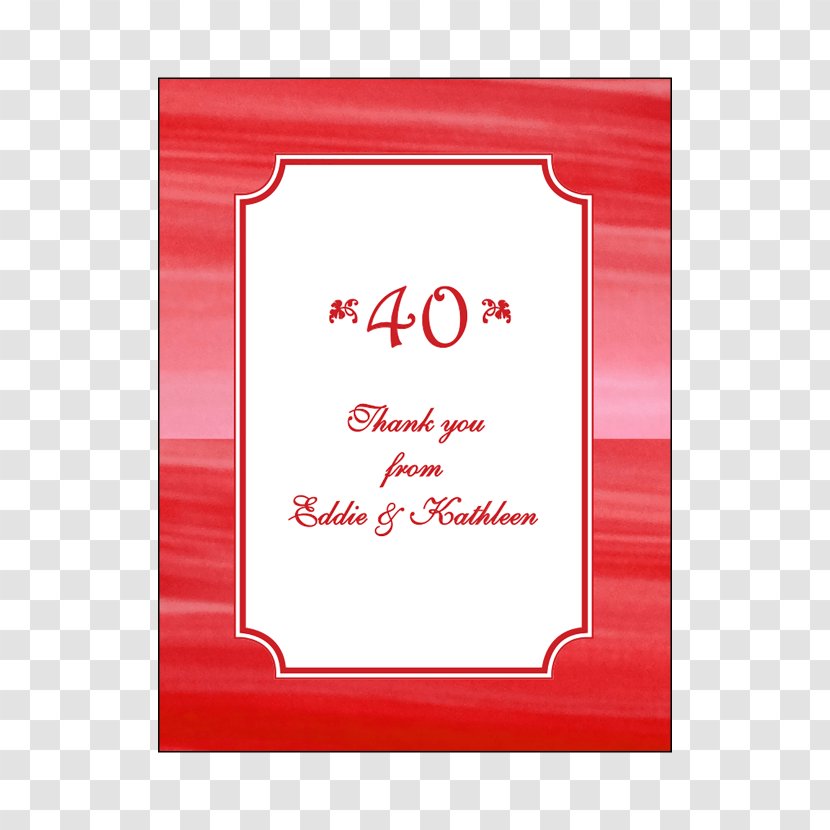 Picture Frames Rectangle Brand Font - Area - Anniversary Invitation Transparent PNG
