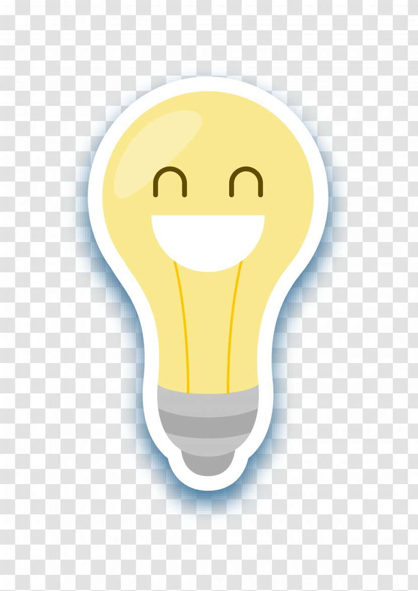 Firefighter Smiley Gratis - Cartoon Smile Light Bulb Transparent PNG