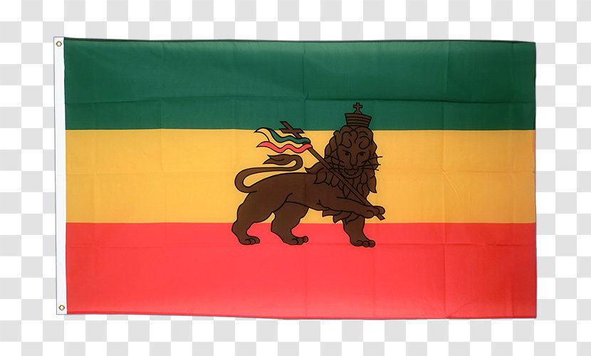 Flag Of Ethiopia Lion Fahne - Yellow Transparent PNG