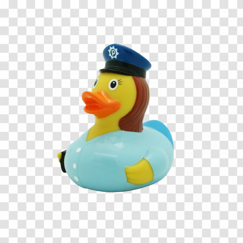 Rubber Duck Natural Toy Child - Police Transparent PNG