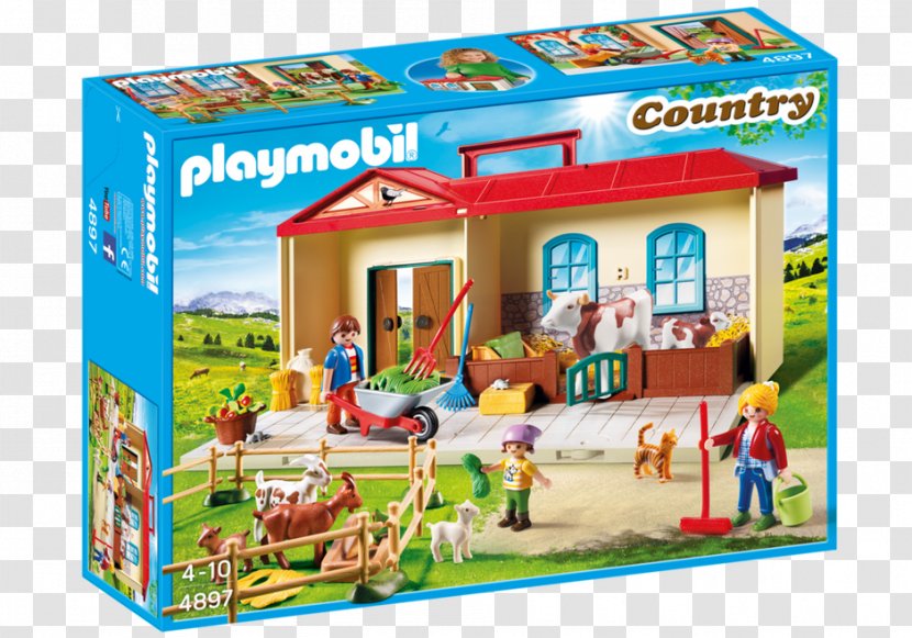 Playmobil My Take Along Farm 6962 Fairy Unicorn Garden 6179 Harvesting Tractor 6131 - Toy Transparent PNG