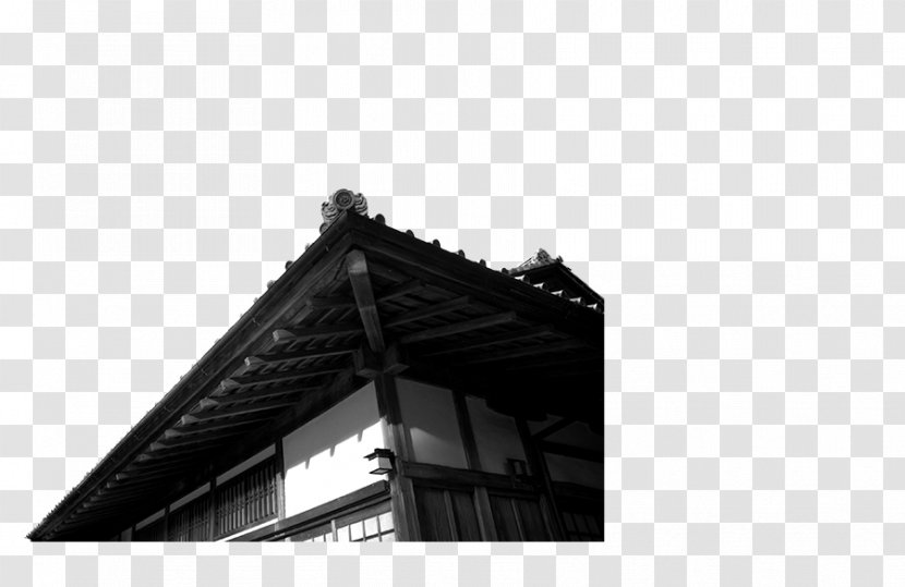 Architecture Black And White - Stock Photography - Cartoon China Wind Creative Chinese Image,Angle Transparent PNG