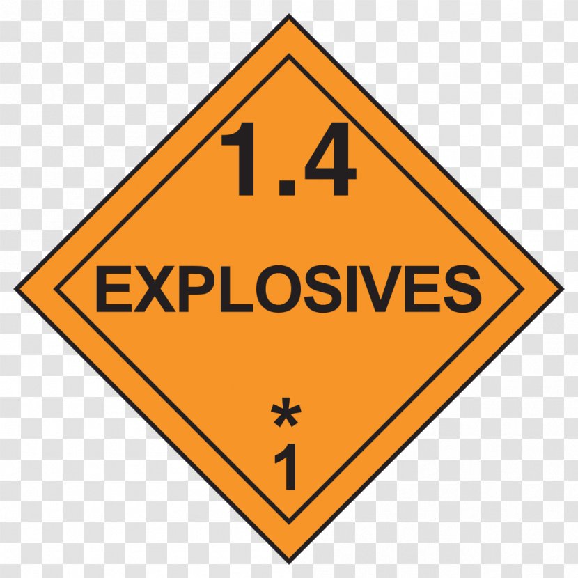 Dangerous Goods Placard Explosive Material Explosion Title 49 Of The Code Federal Regulations - Symbol - Public Transparent PNG