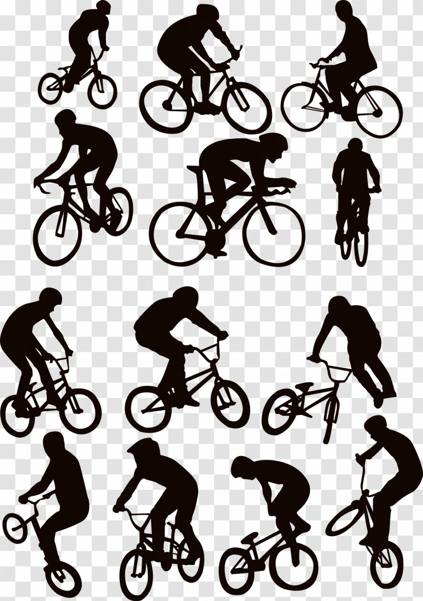 Cycling Silhouette Sport - Art - Extreme Sports Transparent PNG