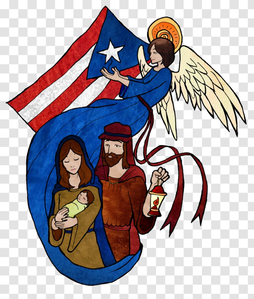Navidad En Puerto Rico Christmas Ricans Nativity Scene - Fictional Character Transparent PNG