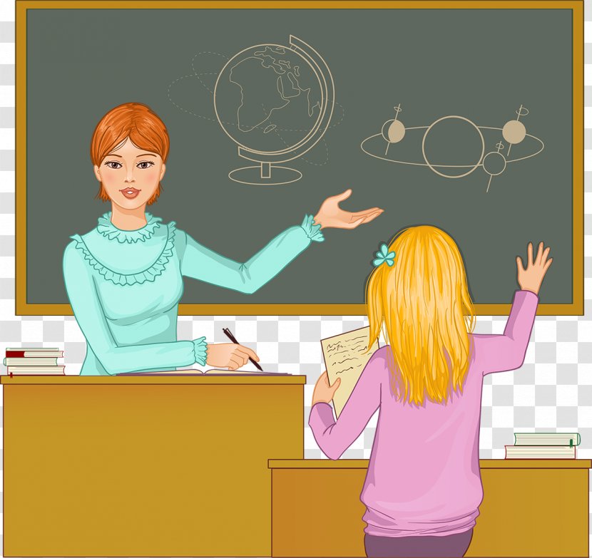 Student Teacher Education - Watercolor - Hard Female Transparent PNG