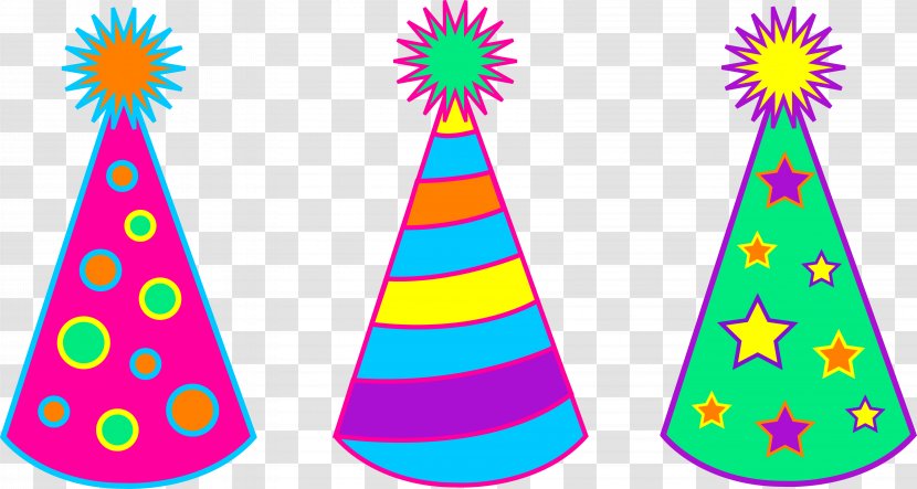Birthday Cake Party Hat Clip Art - Hats Cliparts Transparent PNG